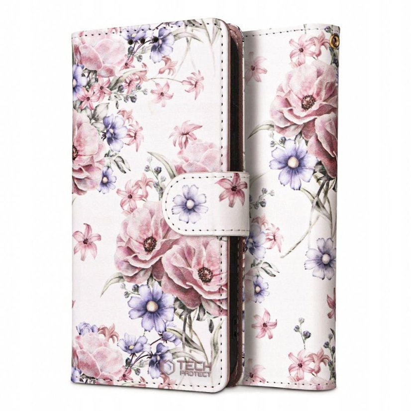 Kryt Tech-Protect Wallet Xiaomi Redmi 14C / Poco C75 Blossom Flower