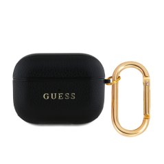 Guess PU Grained Classic Logo púzdro pre AirPods 3 Black Guess PU Grained Classic Logo púzdro pre AirPods 3 Black