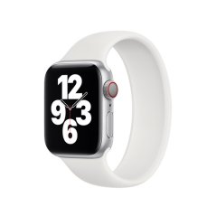 Remienok pre Apple Watch (38/40/41mm) Solo Loop, veľkosť L - biely