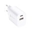 Phone Charger Forcell F-Energy USB C + USB A Qc4.0 Pd 3A 30W Tfk-Tc-30Wpd White