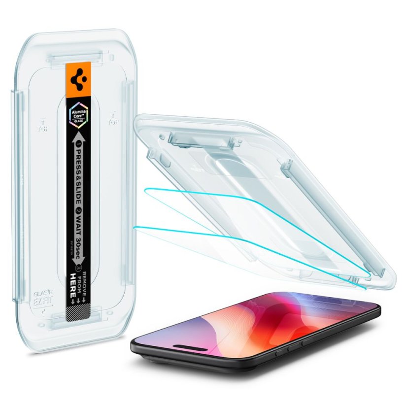 Ochranné tvrdené sklo Spigen Glas.Tr ”Ez Fit Ac” 2-Pack iPhone Air Clear