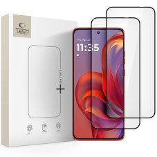 Ochranné tvrzené sklo Tech-Protect Glass Fit+ 2-Pack Motorola Edge 50 Neo / 60 Neo Black