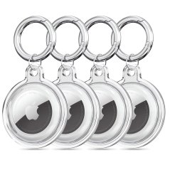 Kryt Tech-Protect Icon 4-Pack Apple Airtag Clear Kryt Tech-Protect Icon 4-Pack Apple Airtag Clear