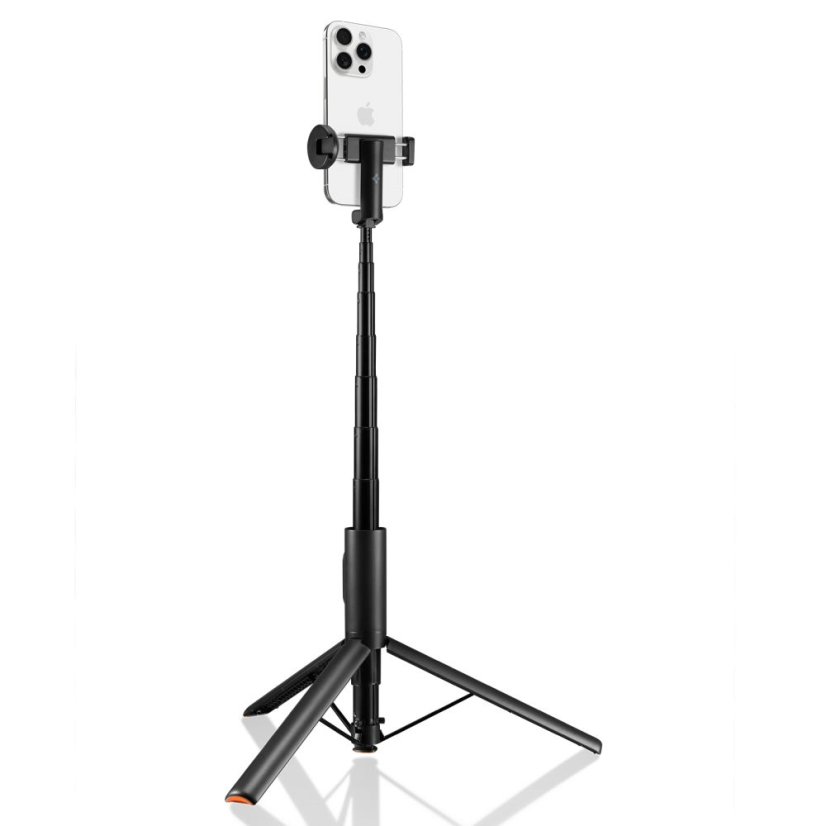 Selfie tyč Spigen S541W Bluetooth Selfie Stick Tripod Black