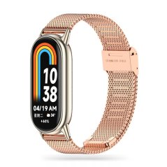 Remienok Tech-Protect Milaneseband Xiaomi Smart Band 8 / 9 / Nfc Rose Gold