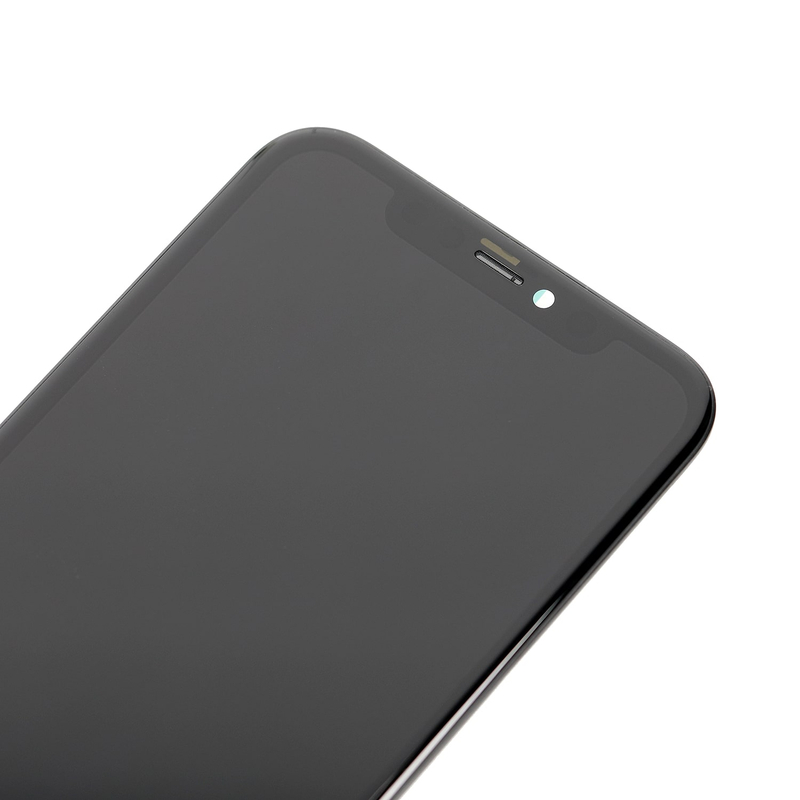 MULTIPACK - Fekete LCD képernyő iPhone 11 + ragasztó a kijelző alatt + 3D védőüveg + szerszámkészlet