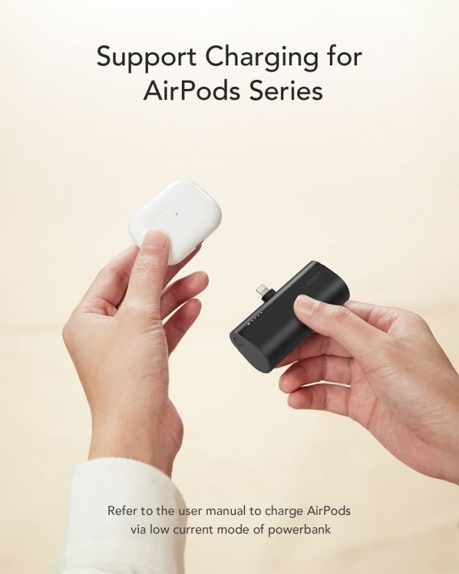 Powerbanka Powerbank Veger Plugon (W0556P) Pd Qc3.0 3A 20W 5000 mAh With A Built-In Connector Lightning Black