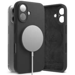 Kryt Ringke Silicone Magnetic Magsafe iPhone 16 Black