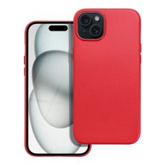 Kryt Leather Mag Cover Case iPhone 15 Plus Red