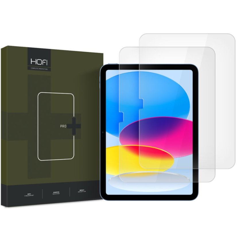 2ks v balení, set ochranných skiel Hofi Glass Pro+ 2-Pack iPad 10.9” 10 / 2022 / 11” 11 / 2025 Clear