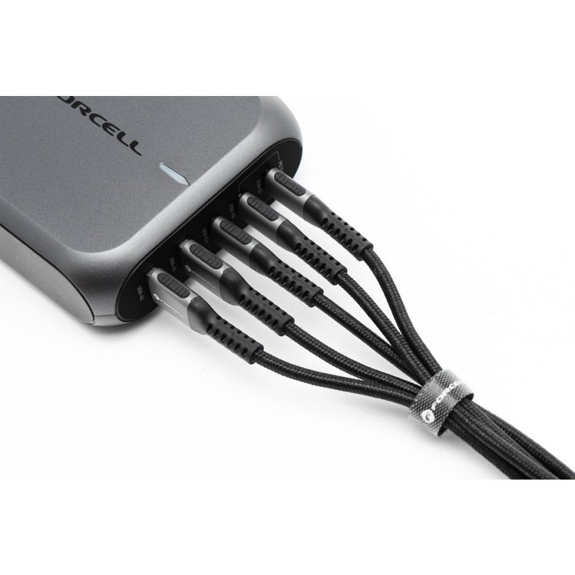 Kábel Cable USB C to USB C Forcell F-Energy Qc4.0 Pd 5A 240W Cafule 1,2 M C263 Black