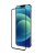 Védő edzett üveg fekete élekkel Apple iPhone 12 Pro Max készülékhez