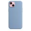 iPhone 15 Silicone Case s MagSafe - Winter Blue design (slabomodrý)