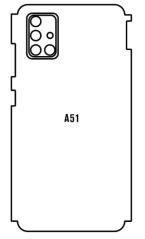 Hydrogel - zadná ochranná fólia - Samsung Galaxy A51 5G - typ výrezu 2