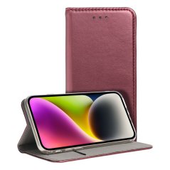 Kryt Smart Magneto Book Case Motorola Moto G42 Burgundy