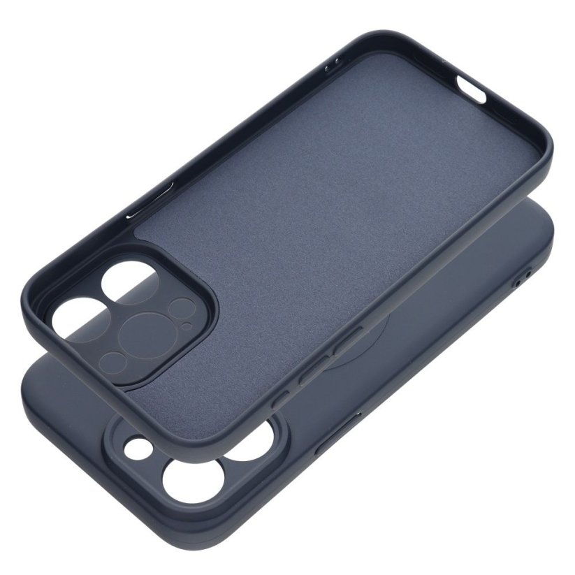 Kryt Silicone Mag Cover Case s MagSafe iPhone 15 Pro Max Blue Titanium