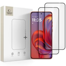 Ochranné tvrdené sklo Tech-Protect Glass Fit+ 2-Pack Motorola Edge 50 Neo / 60 Neo Black