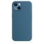 szilikon tok iPhone 13 mini MagSafe tokkal - Blue Jay design (kék)