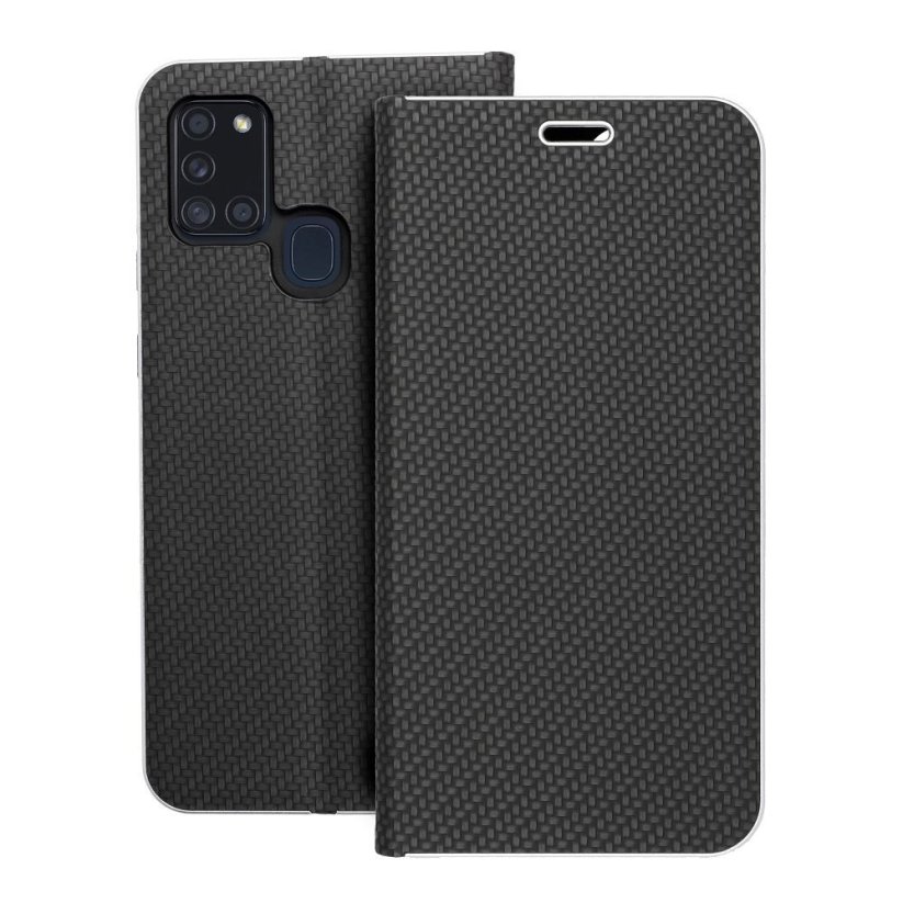 Kryt Luna Book Carbon Samsung Galaxy A21S Black