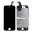 ORIGINAL Čierny LCD displej iPhone 5S s prednou kamerou + proximity senzor OEM (bez home button)