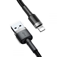 KÁBEL BASEUS CAFULE LIGHTNING CABLE 50CM GREY/BLACK