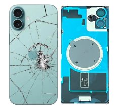 Apple iPhone 16 Plus - Náhradné zadné sklo housingu so sklíčkom kamery a MagSafe (Teal - Green)