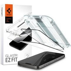 Ochranné tvrdené sklo Spigen Glas.Tr ”Ez Fit” Fc 2-Pack iPhone 15 Pro Black