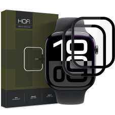 2ks v balení, set hybridných skiel Hofi Hybrid Pro+ 2-Pack Apple Watch 10 / 11 (46 mm) Black 2ks v balení, set hybridných skiel Hofi Hybrid Pro+ 2-Pack Apple Watch 10 / 11 (46 mm) Black