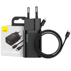 Sieťová nabíjačka na mobil a tablet Baseus Super Si Network Charger PD20W + Lightning Cable Black