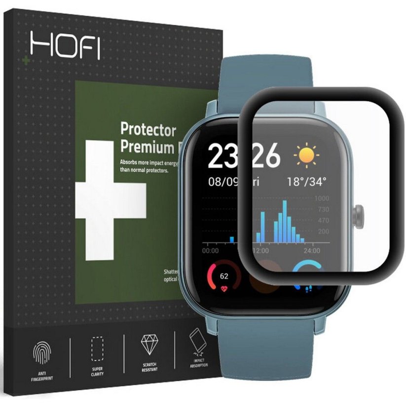 Ochranné sklo Hydbridné Sklo Hofi Hybrid Pro+ Xiaomi Amazfit GTs Black