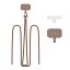 Kryt Tech-Protect C5S Rope Crossbody Strap Chocolate Brown
