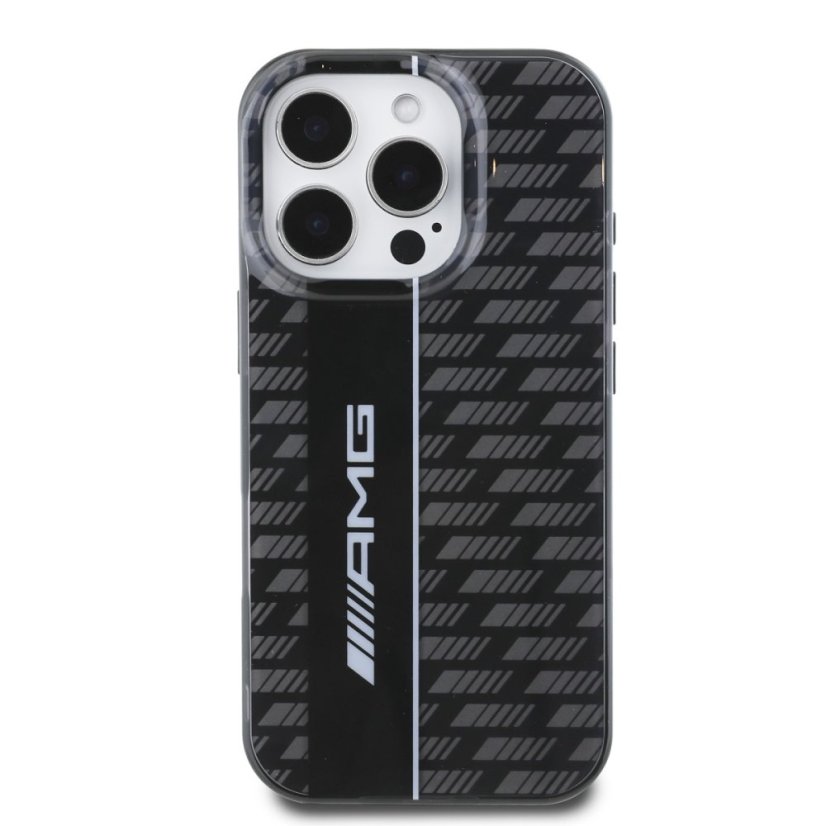 AMG Carbon Pattern zadný kryt pre iPhone 16 Pro Max Black
