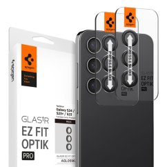 Ochranné sklo zadnej kamery Spigen Optik.Tr ”Ez Fit” Camera Protector 2-Pack Samsung Galaxy S23 / S23+ Plus / S24 Black