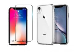 2PACK - 3D ochranné sklo + transparentný kryt pre iPhone XR 2PACK - 3D ochranné sklo + transparentný kryt pre iPhone XR