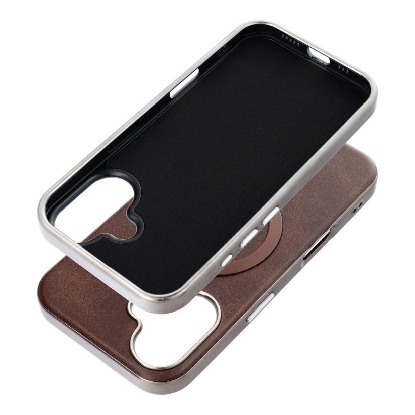 Kryt Case iPhone 17 Gentleman Mag Cover s MagSafe Brown