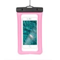 Vodeodolné púzdro Waterproof Bag Mobile Phone With Plastic Closing Airbag Pink