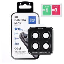Ochranné sklo Camera Lens Protector Blue Star Easy Install Xiaomi Redmi Note 15 15 5G Black
