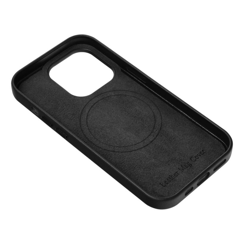 Kryt Leather Mag Cover Case iPhone 14 Pro Black