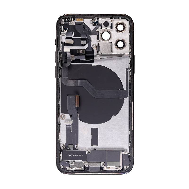 Apple iPhone 12 Pro Max - Zadný housing s predinštalovanými dielmi (Graphite)