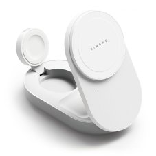 Kryt Ringke 3v1 Magnetic Magsafe Wireless Folding Charger 25W Qi2.2 White