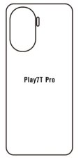 Hidrogél - hátsó védőfólia - Huawei Honor Play 7T Pro
