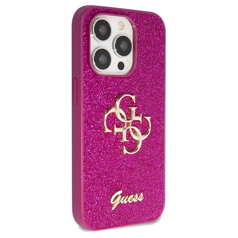 Kryt Original Faceplate Case Guess Guhcp15Lhg4Sgu iPhone 15 Pro (Fixed Glitter Big 4G / Purple)