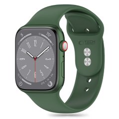 Remienok Tech-Protect Silicone Apple Watch 6 / 7 / 8 / 9 / 10 / SE / Ultra 1 / 2 (44 / 45 / 46 / 49 mm) Olive Remienok Tech-Protect Silicone Apple Watch 6 / 7 / 8 / 9 / 10 / SE / Ultra 1 / 2 (44 / 45 / 46 / 49 mm) Olive