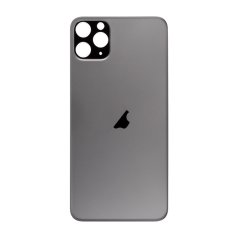 Apple iPhone 11 Pro Max - Sklo zadného housingu so zväčšeným otvorom na kameru (Space Gray)