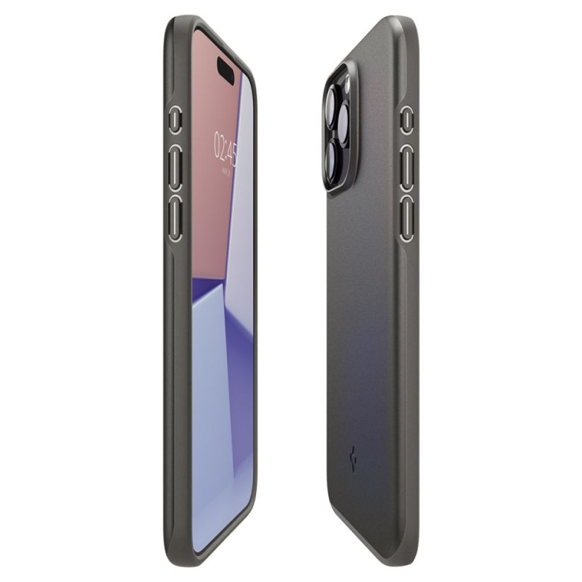 Kryt Spigen Thin Fit iPhone 15 Pro Max Gunmetal