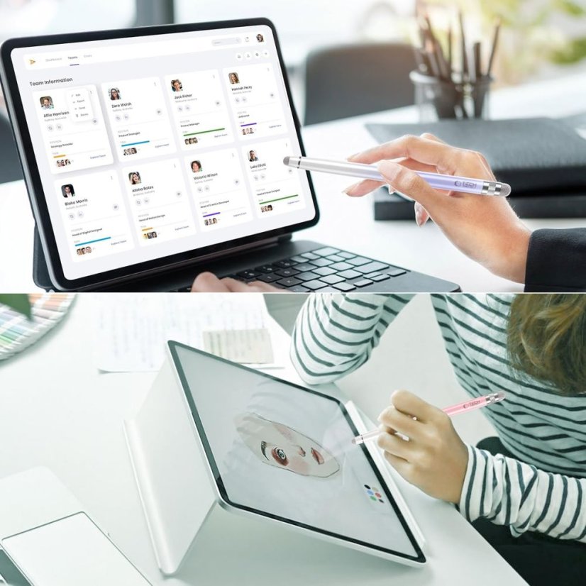 Tech-Protect Usp100 4-Tip Touch Stylus toll Black