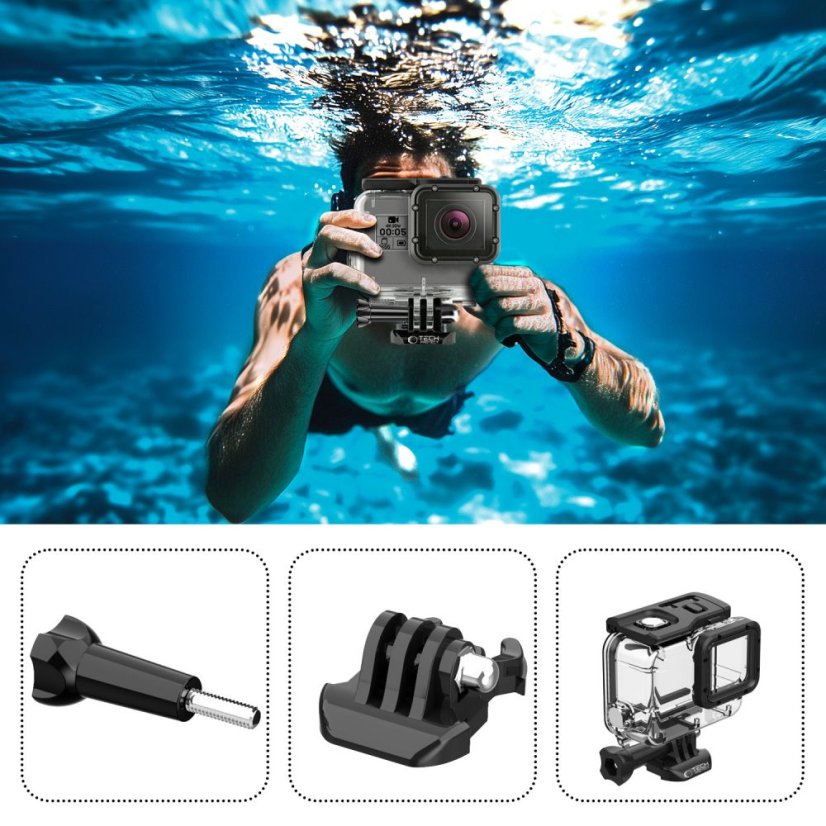 Tech-Protect Ga200 vízálló Tok Gopro Hero 5 / 6 / 7 átlátszó