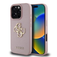 Guess PU Grained 4G Metal Logo zadný kryt pre iPhone 16 Pro Pink Guess PU Grained 4G Metal Logo zadný kryt pre iPhone 16 Pro Pink
