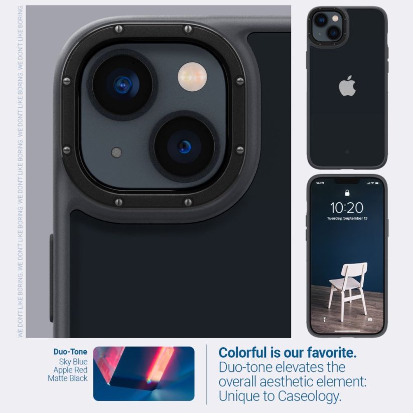 Kryt Caseology Skyfall iPhone 14 Plus / 15 Plus Matte Black