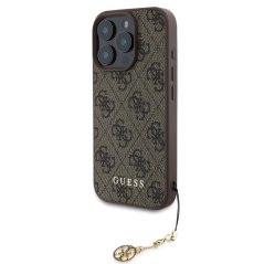Guess 4G Charm zadný kryt pre iPhone 16 Pro Tone on Tone Brown Guess 4G Charm zadný kryt pre iPhone 16 Pro Tone on Tone Brown